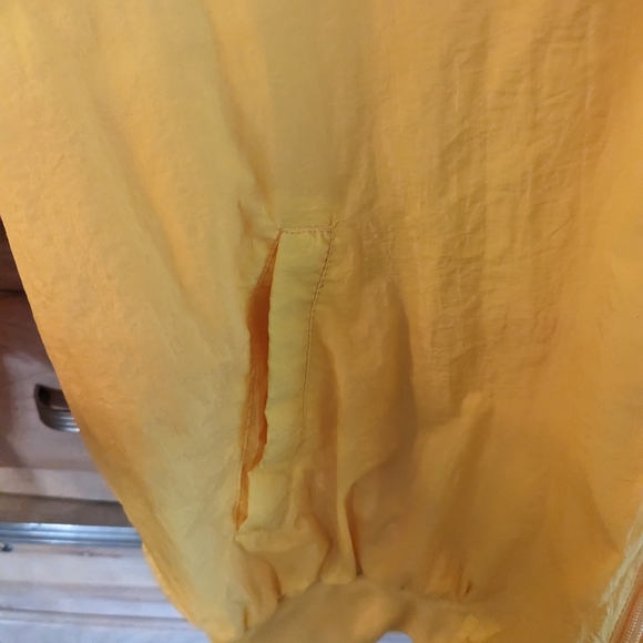 Ladies Bright Sunshine Yellow Bomber Style Nylon Jacket - Picture 4 of 5